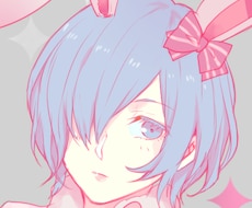 期間限定で簡単なSNS用の少女アイコンを描きます アイコンを華やかにしたい方にオススメです