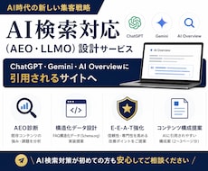 AI検索対応LLMO・AIOコンテンツ設計します イメージ1