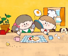 お子様の特別な瞬間をイラストにします イメージ1