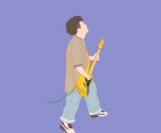 好きに使ってOK！アイコン、全身描きます 無料で色付けます。思い出をシンプル線画イラストで！