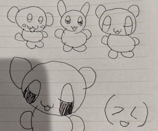 手描きL判フォトとキラキラ加工L判フォト売ります イメージ1