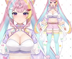 Live2D用パーツ分けイラスト、立ち絵制作します 丁寧な線画、丁寧な着色で仕上げます。