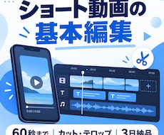 60秒までのショート動画を基本編集します イメージ1