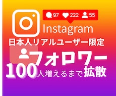 Instagramフォロワー100人増加させます イメージ1