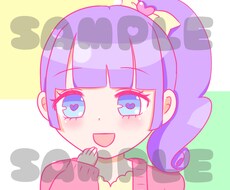 お任せでゆるゆるかわいいアイコン描きます ゆるかわいい女の子の簡単アイコンをお任せで描きます