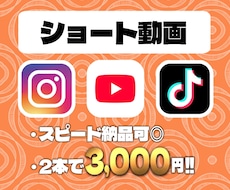 2本セット│ショート動画の編集を承ります イメージ1