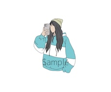 お好きなお写真、線画イラストにします イメージ1