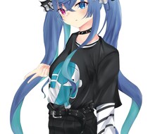 女の子のイラストを描きます