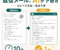 ビジネスメール返信をAIで時短する仕組み作ります 通話不要・コピペで完結AIの知識ゼロでも使えます