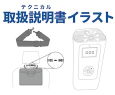 シンプルorかわいい説明書向けのイラスト作成します 取扱説明書・組立手順書向けの線画・テクニカルイラストなど