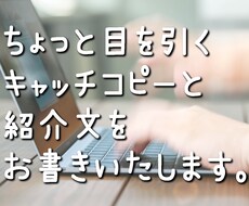 ココナラ出品者様向け☆サービス向け文章作成します キャッチコピー・サービス内容文をより魅力的に！