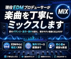 海外レーベルEDMプロデューサーがミックスします イメージ1