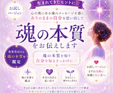 生まれてきたヒントに♡「魂の本質」をお伝えします イメージ1