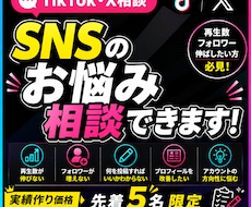 TikTok・Xの悩みをプロが相談に乗ります イメージ1