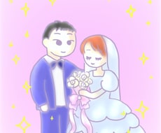 結婚式で使えるイラスト描きます 映像やカード、グッズなどにご利用できるイラストお描きします♪