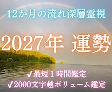 2027年あなたに何が起こる？1年間の運勢を視ます イメージ1