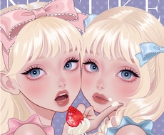 商用可❣️ポップでかわいい女性イラスト描きます