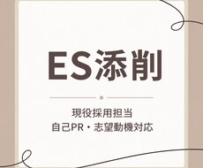 現役採用担当がES・自己PR添削します イメージ1
