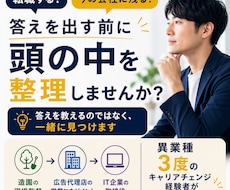 答えを出す前にキャリア整理します 畑違いの3回のキャリアチェンジをした経験から壁打ちします。
