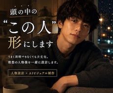 頭の中の"この人"を形にします 思い描く"あの人"に会ってみませんか？