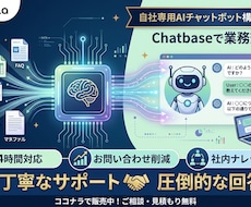 貴社専用24時間対応AIチャットボットを構築します イメージ1