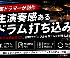 実ドラマーがカラオケ用のドラム打ち込みます イメージ1
