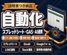 面倒な繰り返し作業をAIとGASで自動化します イメージ1