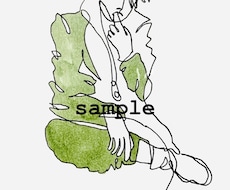 おしゃれなアイコン✴︎一筆書きでイラスト描きます イメージ1