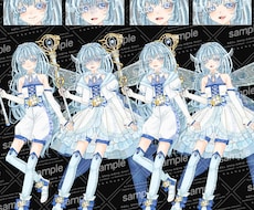 水色妖精【表情・衣装差分有り】ます