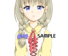 女の子のSNSアイコン作成します イメージ1