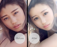 迅速レタッチ！お顔、体の整形級画像修正します イメージ1