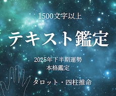 2025年下半期運勢を本格鑑定します | 1500文字以上のテキストでお届けします✦︎