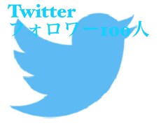 Twitterのフォロワー100人増やします イメージ1