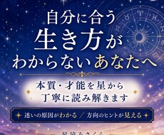 西洋占星術で自分らしく輝く人生のヒントを届けます イメージ1
