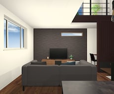 インテリア3Dパース作成をいたします ワンルームでも戸建住宅でも！インテリアを計画中の方へ