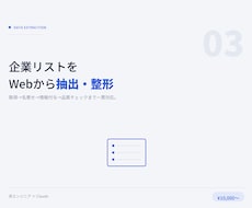 企業リストをWebから抽出・整形します 取得→名寄せ→情報付与→品質チェックまで一貫対応