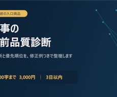 AI記事を公開前に品質診断します イメージ1