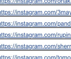 インスタグラマーのURLを提供出来ます イメージ1