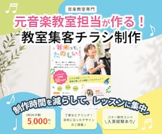 元音楽教室担当が教室集客チラシを作ります イメージ1