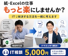 紙・Excel業務のIT化を一緒に考えます イメージ1