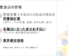 栄養価計算します イメージ1