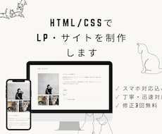 HTMLとCSSでLP・サイトを制作します イメージ1