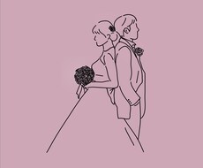 花嫁様必見！シンプルな線画デザインつくります イメージ1