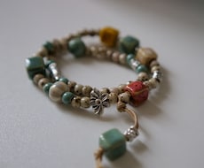 手作り唐代ブレスレット菩提樹の念珠ます 天然の彩石として飾ります。手首14 ~ 16に適しています。