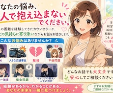 抱えている悩みや不安、愚痴をます イメージ1