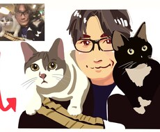かわいいご家族とのイラスト描きます イメージ1