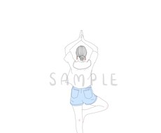 お写真をもとにシンプルな線画のイラストを描きます 優しいカラーを使ったシンプルな線画イラストを作成致します。