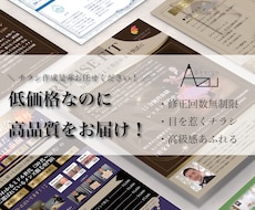 低価格かつ高品質なチラシ作成いたします イメージ1