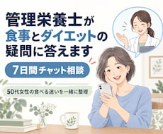 管理栄養士が食事とダイエットの疑問に答えますます イメージ1