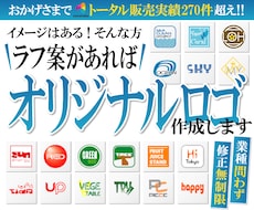 ラフ案があればオリジナルのロゴを作成いたします イメージはある！そんな方は是非。【修正無制限】【業種問わず】